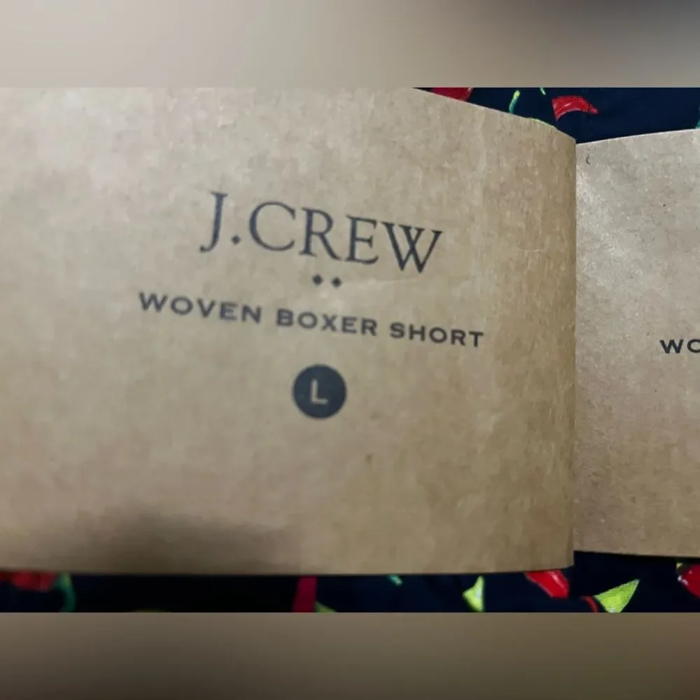 J Crew Men's Boxers Shorts‎ Hot Chili Allover Print 100% Cotton Size XL